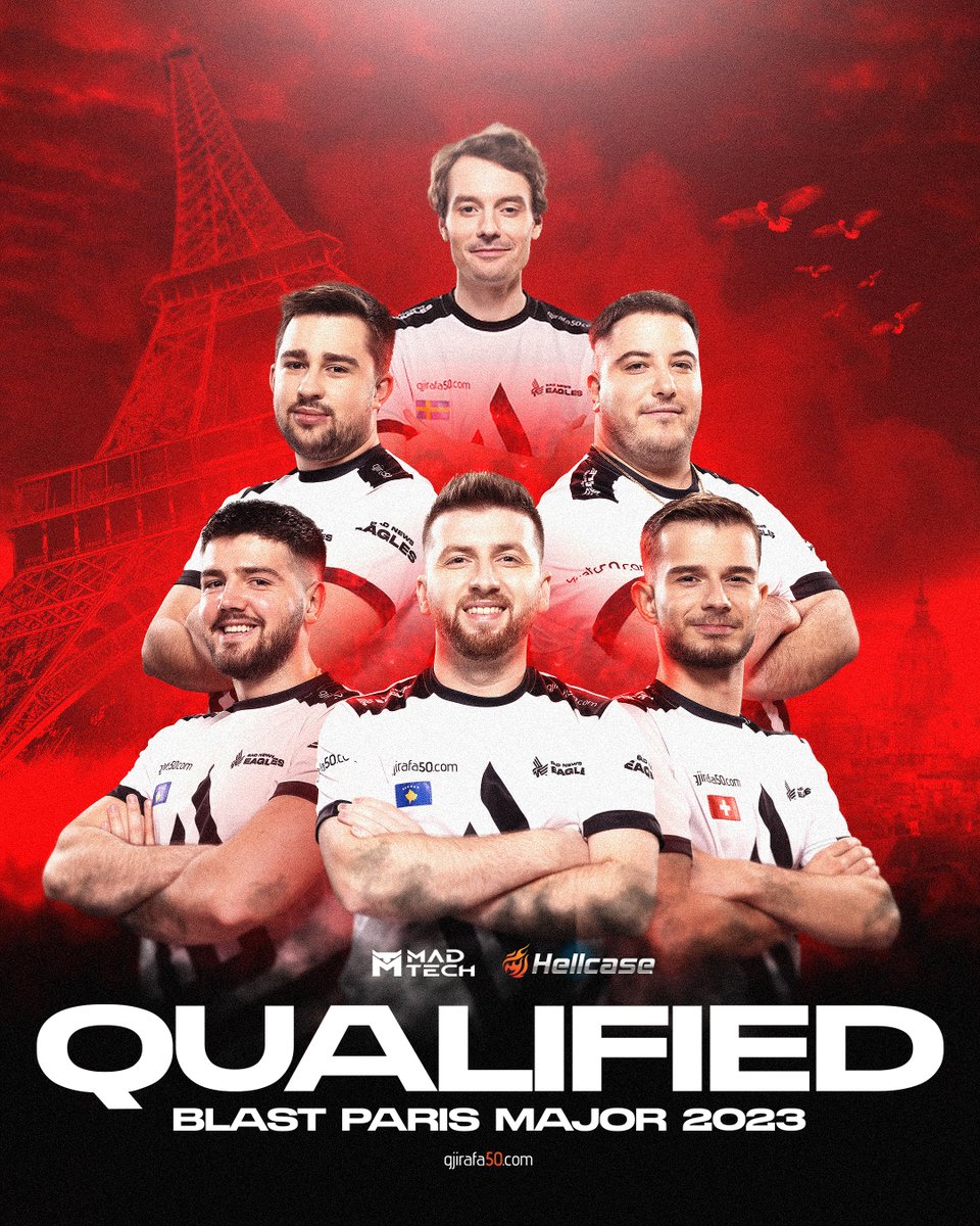 BONJOUR PARIS🇫🇷

WE HAVE QUALIFIED FOR THE BLAST PARIS MAJOR 2023!

🇦🇱🇽🇰🇸🇪

#bNE🦅