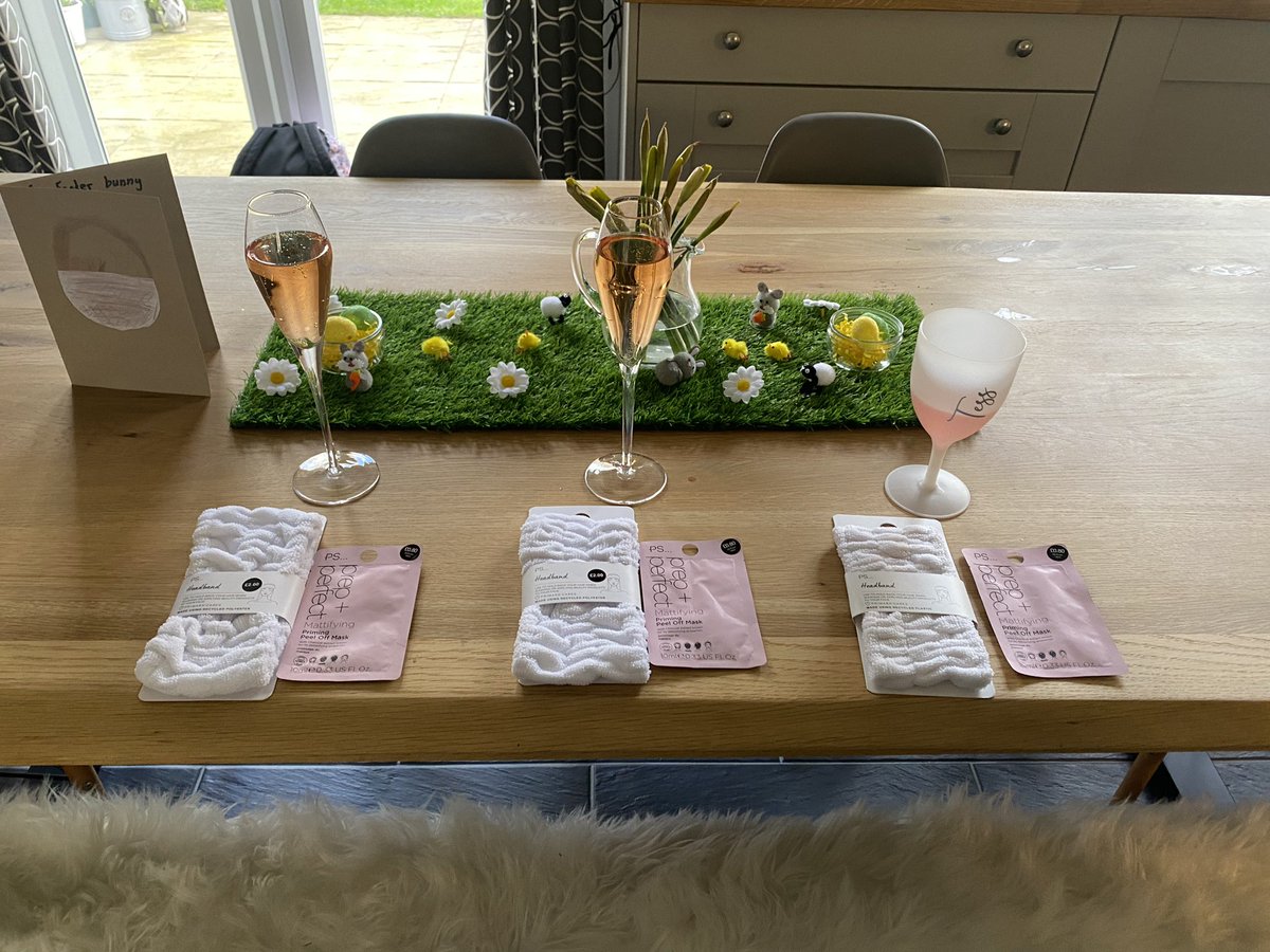 And while the boys play…. The girls pamper