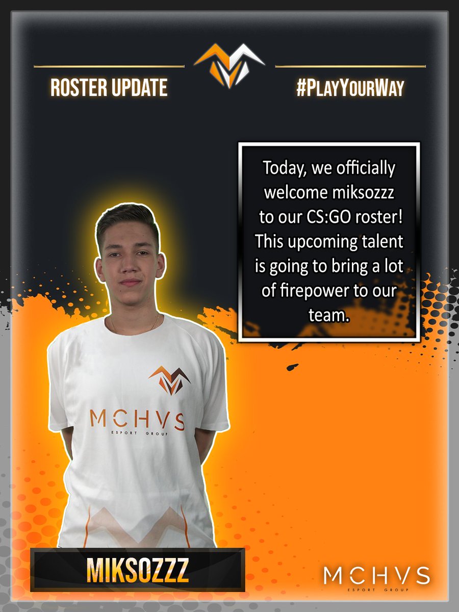[📢]

We are back with great news! 🔥🔥

Today, we officially welcome <a href="/miksozzz/">miksozzz</a> to our CS:GO roster. 😎

This upcoming talent is going to bring a lot of firepower to our team! 💪

#PlayYourWay #WeAreMischievous
