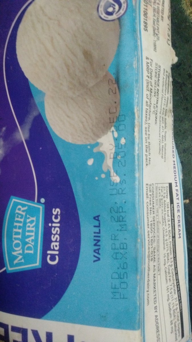 AbvpMj's tweet photo. Mother dairy selling expired ice creams in Vijay Nagar  Shop No  865 #Ghaziabad. #shameonmotherdairy
@MotherDairyMilk @CRNC https://t.co/vzLK2n4qZH