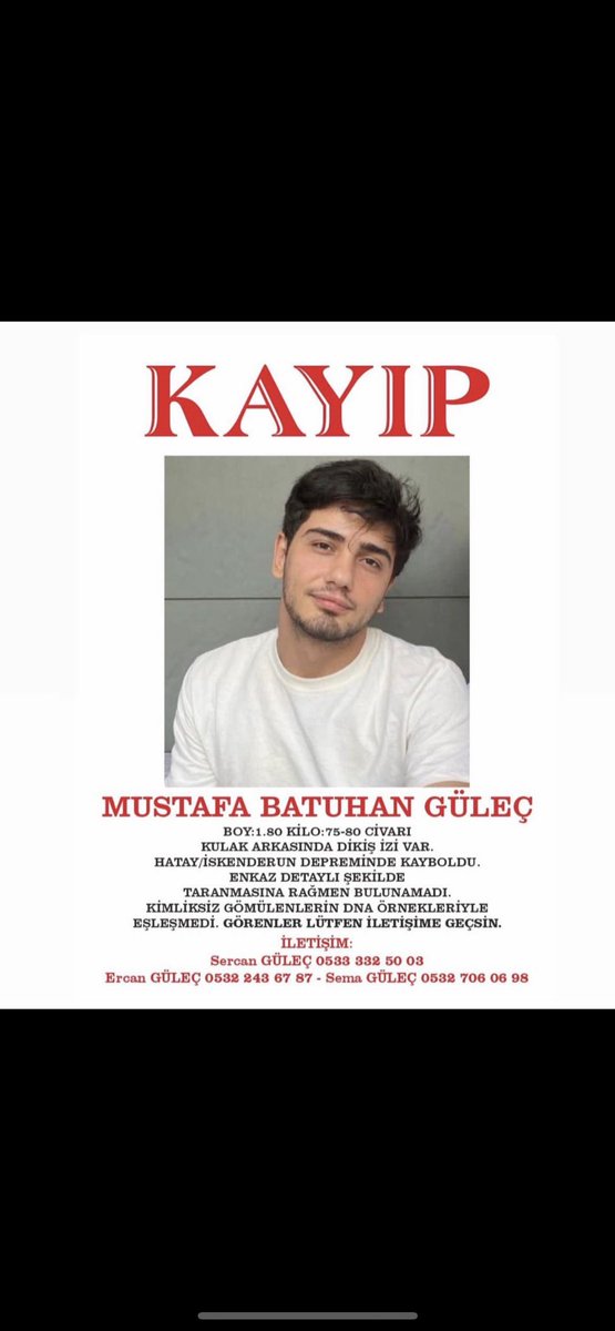 bisussama's tweet photo. #kayıpcanlarimiznerede #batuhangüleç #kayıplarımıznerede https://t.co/pUMXMueQoa