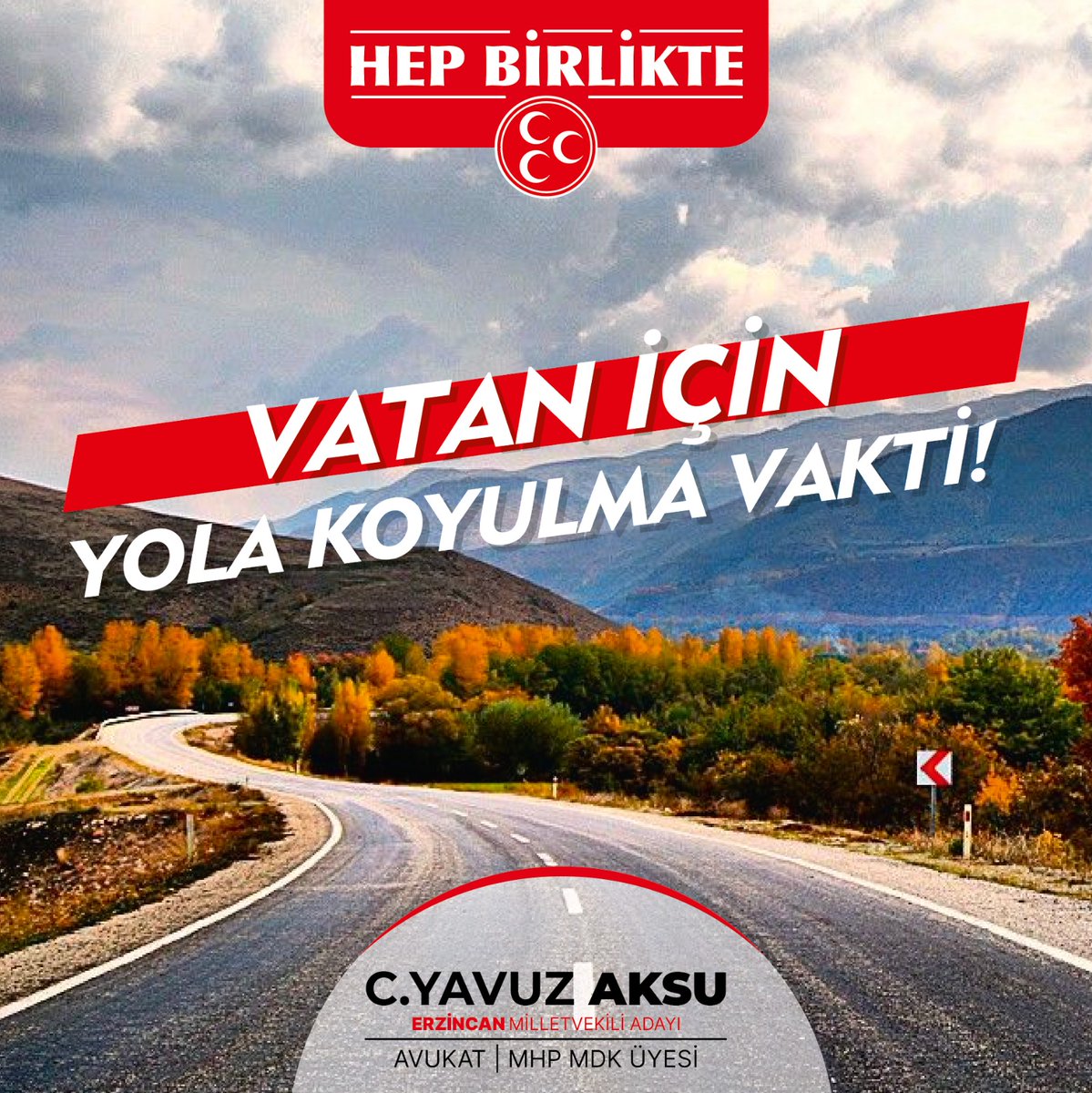 Genel Başkanımız Sn.Devlet BAHÇELİ’nin tensipleriyle çıktığımız bu yolda, hemşerilerimle buluşmaya geliyoruz. 9 Nisan 2023 Pazar günü saat 16:30'da Erzincan Yıldırım Akbulut Havaalanı'nda görüşmek üzere.

#YavuzAksu #AdayBelliKararNet #erzincan