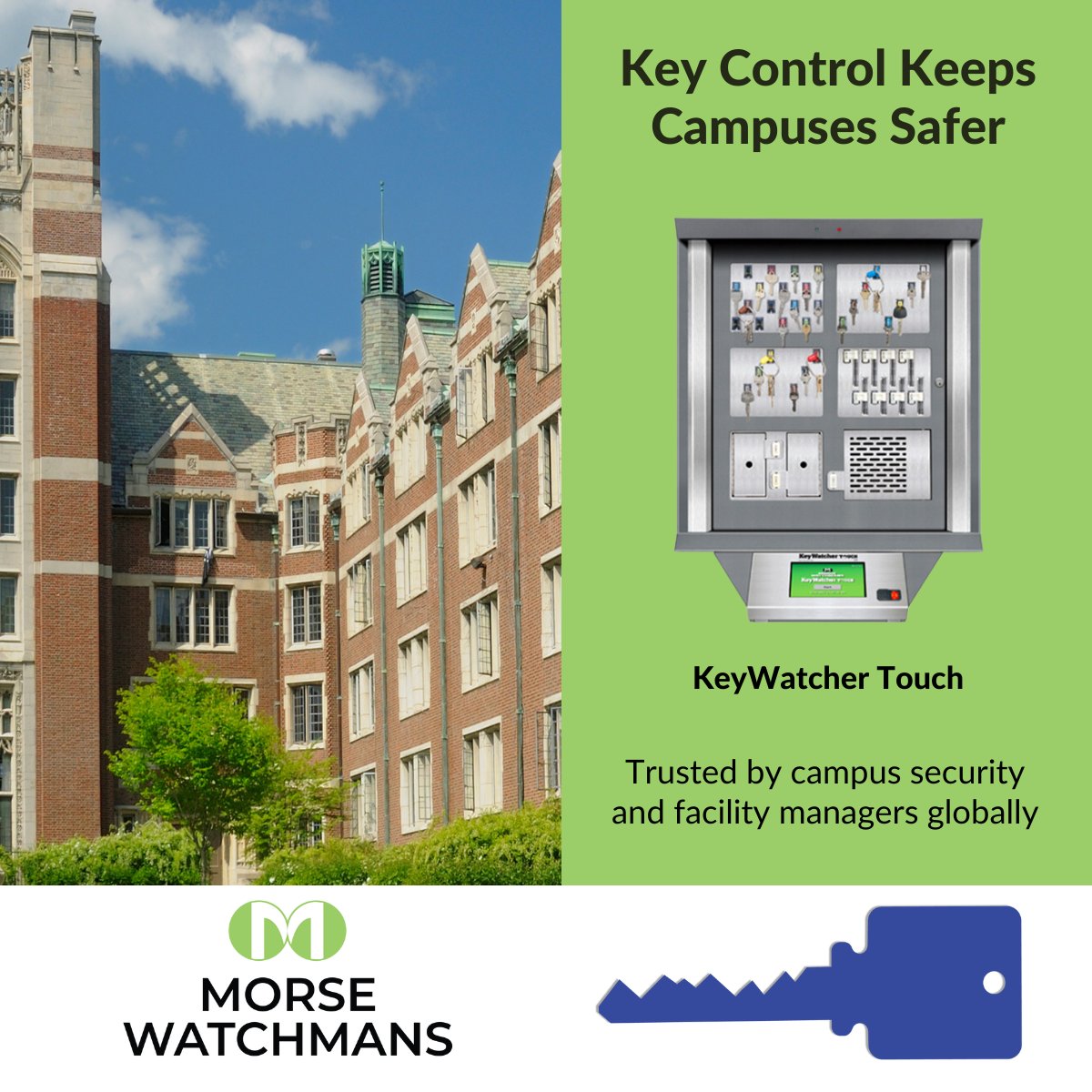 MorseWatchmans1's tweet image. Key Control Keeps Campuses Safer.KeyWatcher Touch. Trusted by campus security and facility managers globally. #SchoolSecurity #KeyAccessControl #CampusSecurity
hubs.li/Q01KmpWh0