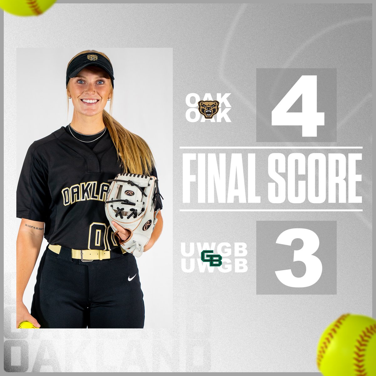 Jenna w/ her first career homer ✅
Maci with two triples ✅
Leah with the walk-off single ✅