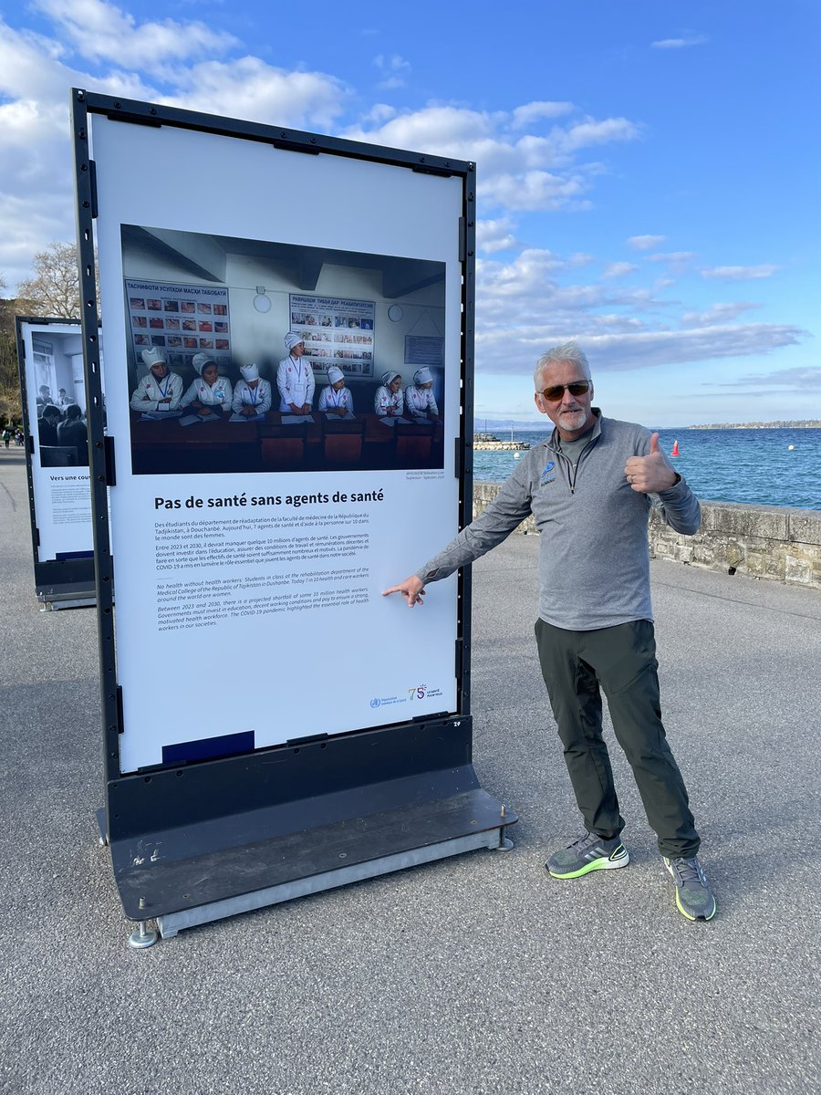 If you don’t know, now you know…

No #health without #HealthWorkers 💙

#ProtectInvestTogether with 
#DecentWork &amp; #EqualPay✊🏽

#Working4Health
#ProudToBeWHO
#WHO75