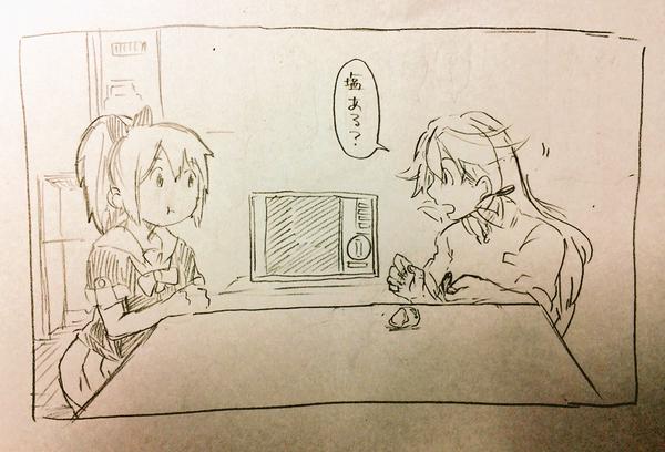 某番組のレンチン爆発タマゴネタの夕張と明石と整備員のお姉さんのやつでてきた(1/2) 