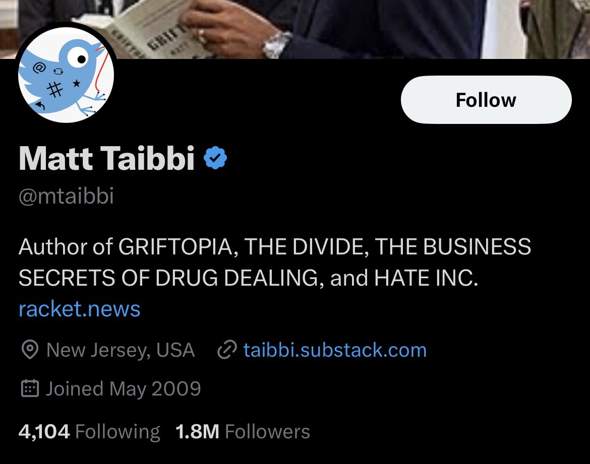 williamlegate's tweet image. 🚨 Matt Taibbi has removed all references in his bio to the “Twitter Files” 👀