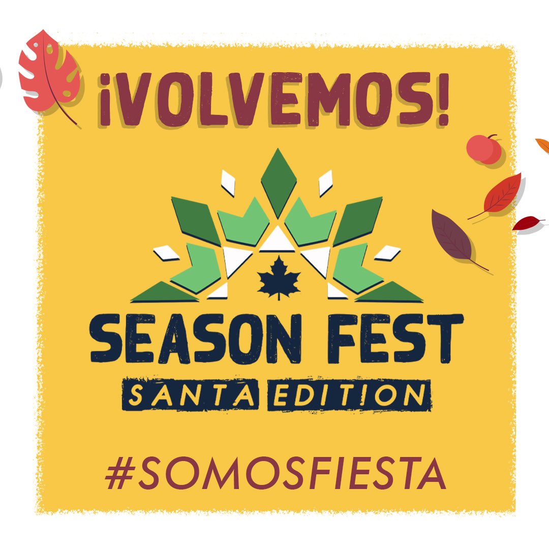 Holaaaaaa amigos de TW, esta noche nos encontramos acá para bailar, cantar y disfrutar con una súper producción junto a nuestros amigos de la SEASON FEST 

¡LOS ESPERAMOS!