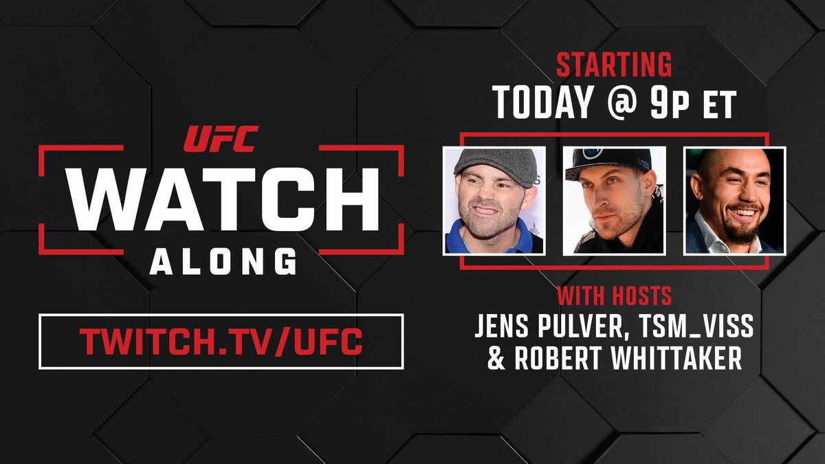 UFCStreams's tweet image. #UFC287 LIVE reactions and breakdowns from @robwhittakermma @jens_pulver and @TSMViss TONIGHT starting at 9pm ET

[ Twitch.tv/UFC | #UFCStreams ]