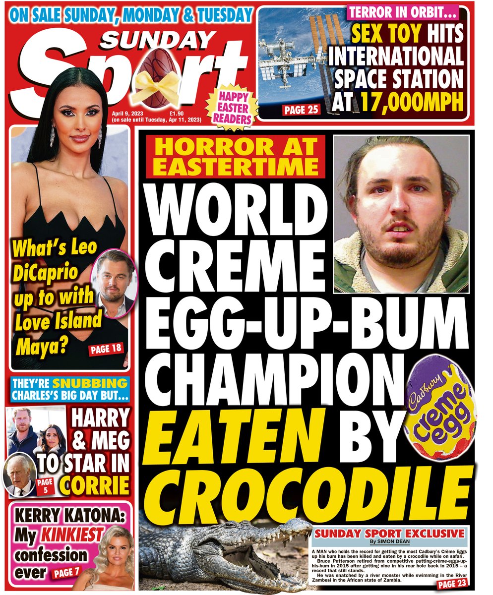 Sunday Sport on Twitter "Tomorrow's Sunday Sport. 