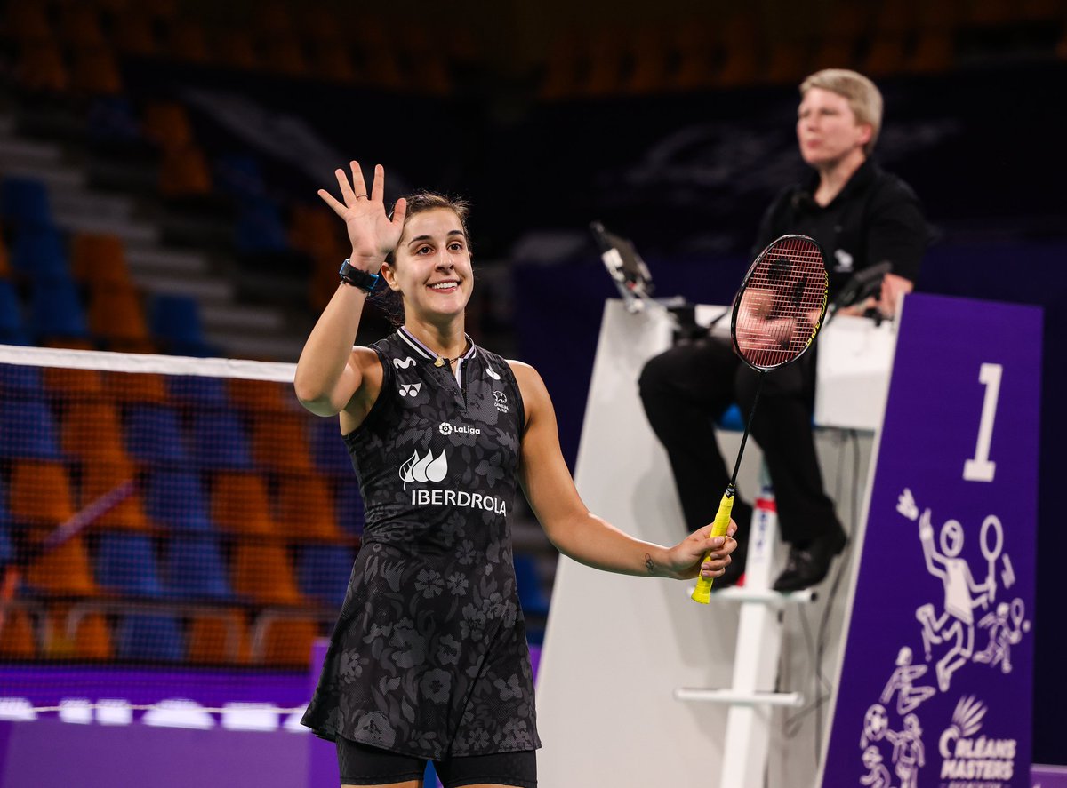 CarolinaMarin's tweet image. Final at #OrléansMasters2023‼️
Thanks everyone for your support, looking forward for tomorrow 💪

A la final en Orléans! Gracias por vuestro apoyo, deseando que llegue mañana 💃🏻

📸 @badmintonphoto

#PuedoPorquePiensoQuePuedo