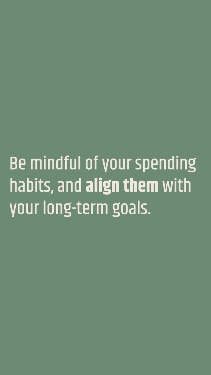 ThoSup1000's tweet photo. Be mindful of your spending habits, and align them with your long-term goals. https://t.co/u1LKKre2ZA