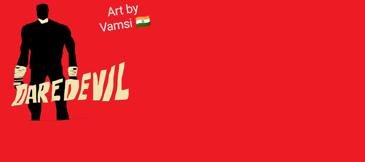 I drew this #Daredevil fan art on Microsoft paint.  #Daredevilfanposter #wesaveddaredevil @SavedDaredevil @Daredevil @Marvel_India @Marvel @MarvelStudios