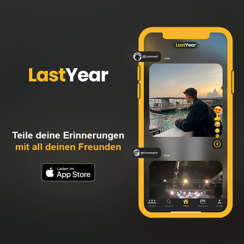 lastyearapp's tweet photo. Teile deine Erinnerungen von „Heute vor einem Jahr" mit all deinen Freunden auf LastYear!