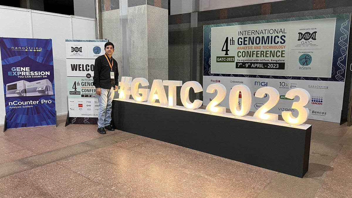 Attending #GATC2023 , excellent talks on spatial genomics, population genomics and cancer genomics from leaders in the field from India today. #AtmaNirbharBharat #genomics #Stomics
