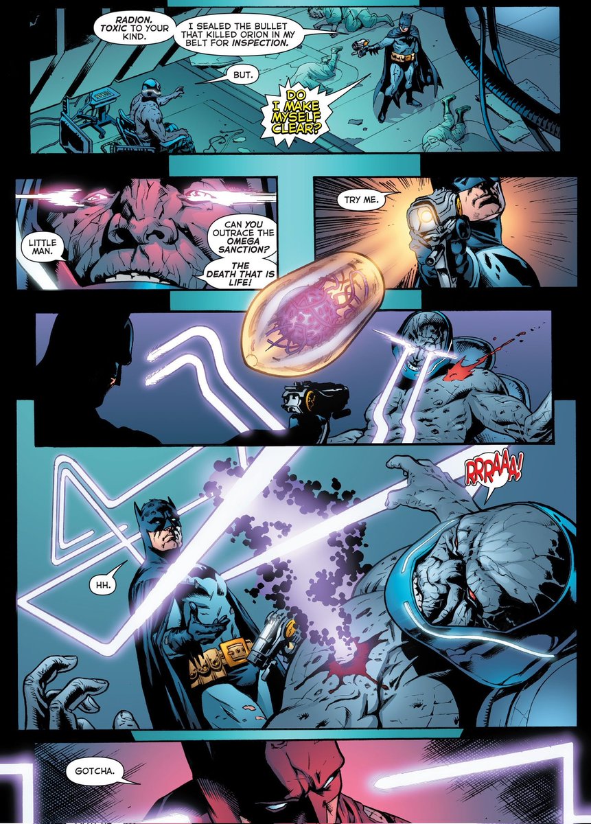 TheBat_Family's tweet photo. Interrupt Darkseid himself with a "DO I MAKE MYSELF CLEAR?" knowing full well he's probably about to die. The balls on this man. https://t.co/N8w6AC9c1J
