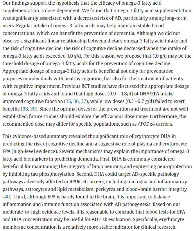 <a href="/mdpatrick/">Dan Patrick</a> <a href="/JuliaB_fitness/">Julia B.</a> <a href="/thesamparr/">Sam Parr</a> <a href="/davidasinclair/">David Sinclair</a> <a href="/NUSMedicine/">Yong Loo Lin School of Medicine</a> <a href="/AndreaBMaier/">Andrea Maier</a> <a href="/ResetYourClock/">iTR (Induced Tissue Regeneration)</a> <a href="/DrMorganLevine/">Morgan Levine</a> <a href="/LizRose14449371/">Liz Rose</a> <a href="/OcampoLab/">Ocampo Lab</a> <a href="/AlwaysOmega3s/">AlwaysOmega3s</a> <a href="/FariOmega3/">FARIOmega3</a> <a href="/foundmyfitness/">Dr. Rhonda Patrick</a> <a href="/humanageing/">TheHumanAgingProject</a> <a href="/USherbrooke/">Université de Sherbrooke</a> <a href="/uk_biobank/">UK Biobank</a> <a href="/NgaleHealth/">Nightingale Health</a> <a href="/NatureComms/">Nature Communications</a> <a href="/UriAlonWeizmann/">Uri Alon</a> <a href="/IdoAmitLab/">IdoAmitLab</a> <a href="/AxL_Montagne/">Dr. Axel Montagne, PhD</a> The relationship of #Omega3 fatty acids with #Dementia and cognitive decline: (<a href="/ADNI3study/">ADNI3</a> + prospective cohorts): "Our findings support the hypothesis that the efficacy of omega-3 fatty acid supplementation is dose-dependent. We found that omega-3 fatty acid supplementation was