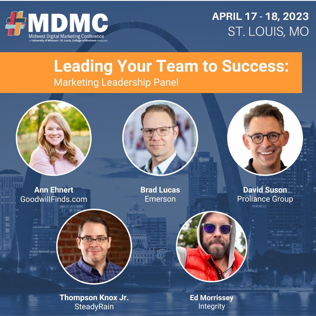 If you don’t already have tickets for #mdmc, get some: bestmarketingconference.com  - plus, let’s welcome <a href="/annehnert/">Ann Ehnert</a> from Goodwillfinds.com as a strong addition to this panel.