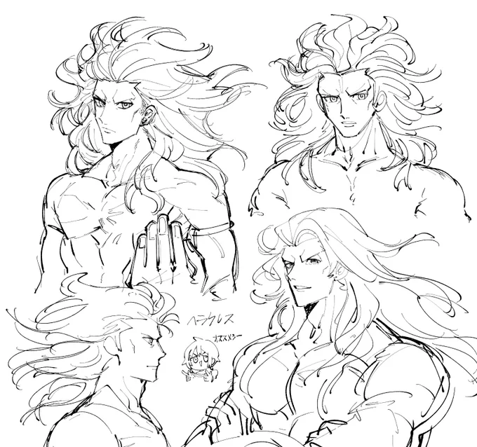 最近おじさん練習しているからまたこの男を描く🥹✨ 