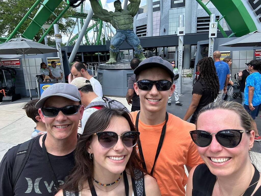 Our second day at Universal was spent all in Islands of Adventure.

Spent the morning and early afternoon riding roller coasters, then back to the hotel for a few hours in the afternoon for some sun and pool time. Then back after dinner for night coaster… instagr.am/p/CqyMiGQp1za/