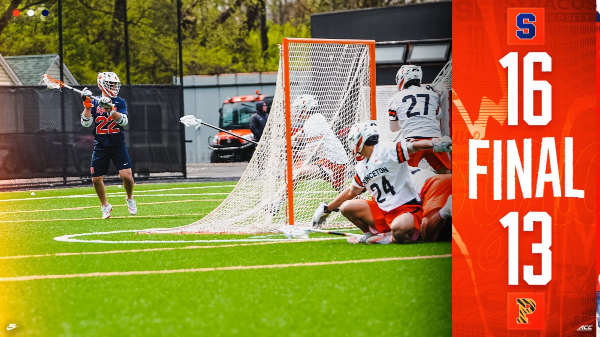 CuseMLAX's tweet image. ELEVEN different players with a point in a total-team effort.

Joey Spallina goes for nine points (4g, 5a), Will Mark with 17 saves, allowing just four goals in the second half.

#HHH x #LikeNoOther