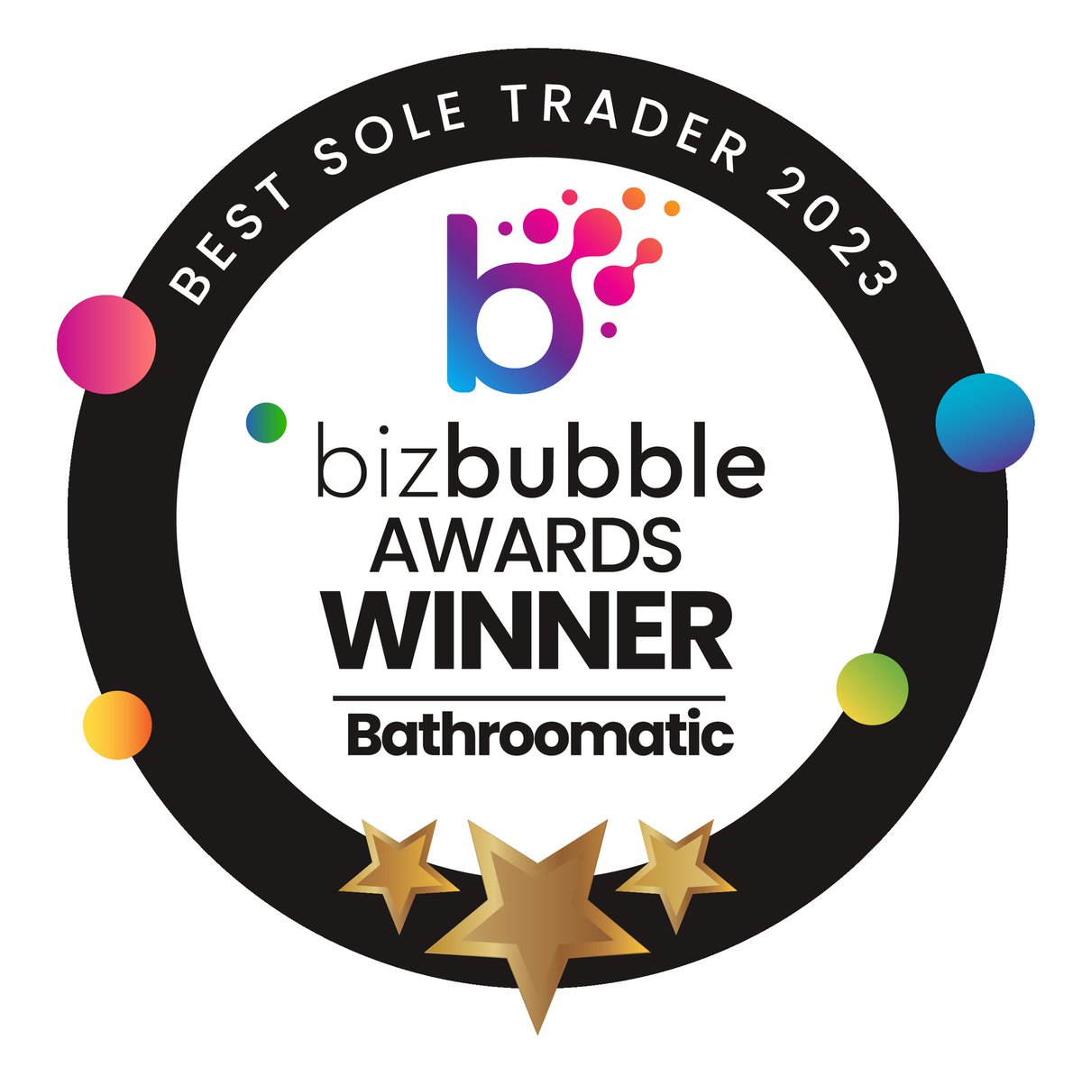 A little bit proud of this. Last week, we were given this award,  <a href="/BizBubbleUK/">BizBubble</a>.
It means a lot as it wasn't product based. It was looking at Bathroomatic as a whole from the outside. The judge saw what I see in my business and that I must be projecting my vision well. #awards2023