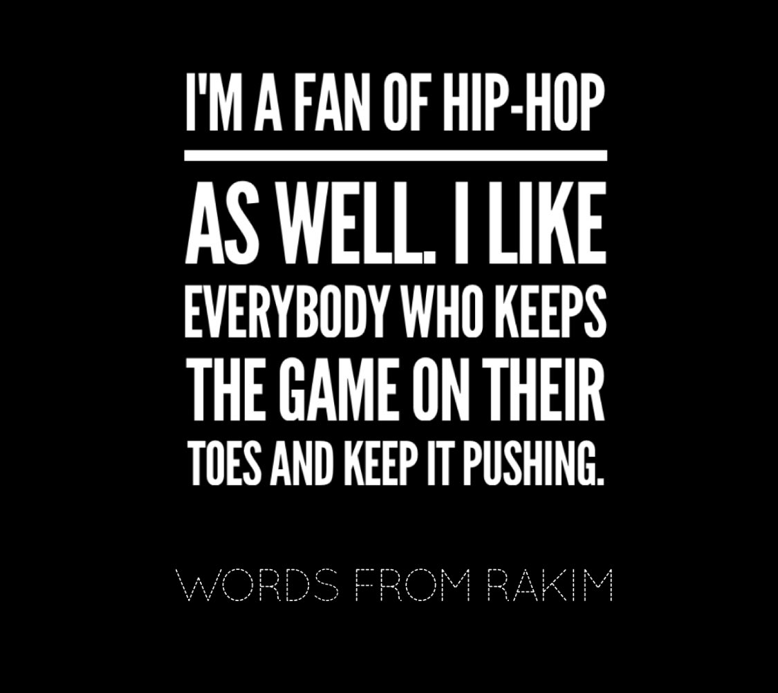 Motivational worlds from the legendary Rakim! #Hiphop #Hiphopandculture #Hiphopmotivation