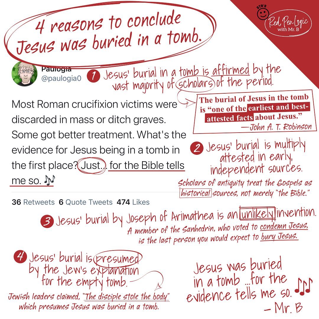Stand to reason on twitter for i delivered to you as of first