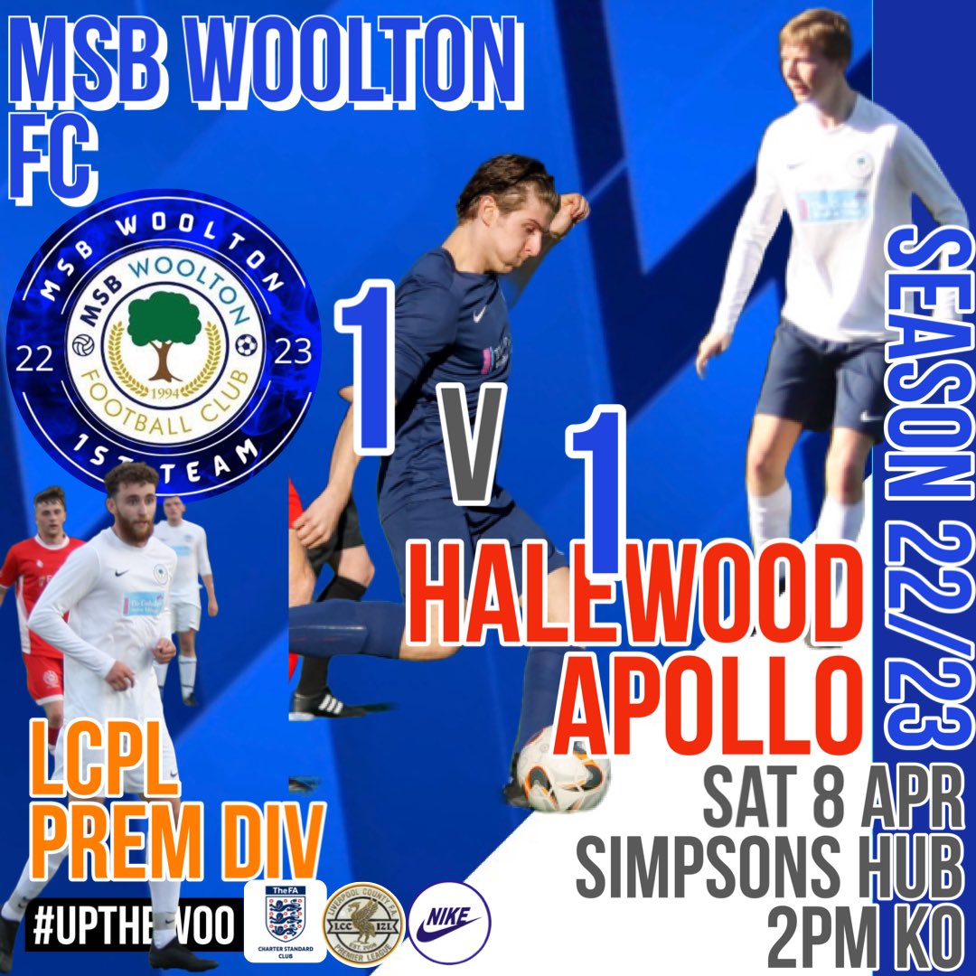 MSB Woolton FC (1st, Ressies, 3rd’s & U23 Teams) (@msbwooltonlcpl) on Twitter photo 4th enthralling encounter this season between @MSBWOOLTONLCPL and <a href="/HalewoodApollo/">Halewood Apollo FC</a> in <a href="/LCPL2012/">Liverpool CPL</a>
Fantastic game in front of a 150 spectators <a href="/SimpsonFC_/">Football at Simpson</a> finishing 1-1
⚽️<a href="/lucaswilson54/">Lucas Wilson</a>
🔵⚪️🔵⚪️
#upthewoo
Hard work continues! 4th enthralling encounter this season between @MSBWOOLTONLCPL and <a href="/HalewoodApollo/">Halewood Apollo FC</a> in <a href="/LCPL2012/">Liverpool CPL</a>
Fantastic game in front of a 150 spectators <a href="/SimpsonFC_/">Football at Simpson</a> finishing 1-1
⚽️<a href="/lucaswilson54/">Lucas Wilson</a>
🔵⚪️🔵⚪️
#upthewoo
Hard work continues!