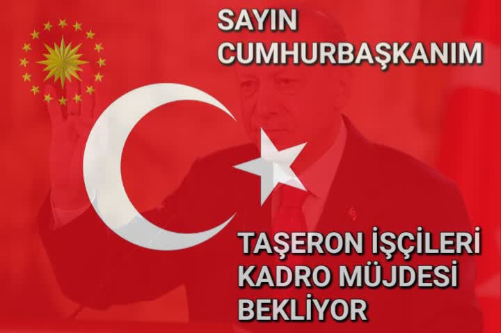 KATİB (Kamu Taşeron İşçileri Birliği) (@kamukatib) on Twitter photo Artık taşeron işçileri yoruldu. Bugün, yarın, bu ay, yıl sonu, seçim öncesi,sonrası vaadlerinden bıktı. Etkili ve yetkili merci olan sayın
ErdoğanTaşerona KulakVer
<a href="/RTErdogan/">Recep Tayyip Erdoğan</a> Artık taşeron işçileri yoruldu. Bugün, yarın, bu ay, yıl sonu, seçim öncesi,sonrası vaadlerinden bıktı. Etkili ve yetkili merci olan sayın
ErdoğanTaşerona KulakVer
<a href="/RTErdogan/">Recep Tayyip Erdoğan</a>