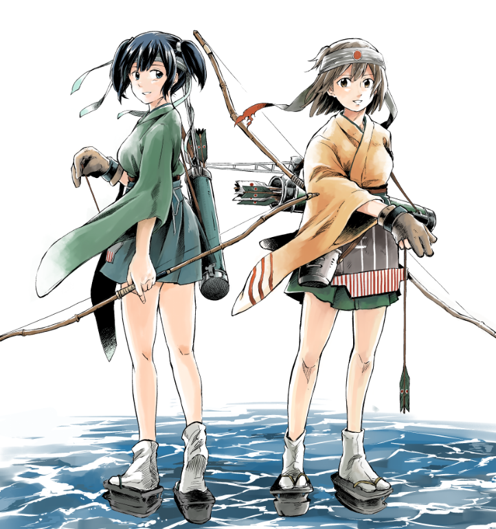 飛龍(艦これ) ,蒼龍(艦これ) 「2 」|うざきたかまる🍳万能職⑥巻発売中！のイラスト