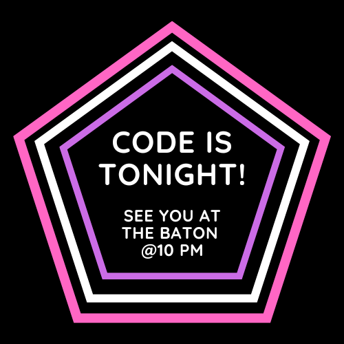 CODE Night Chicago (@codenightchi) on Twitter photo Tonight is CODE Night!
Saturday April 8 | 10pm - 2am
The Baton Patio and Dance Bar
4703 N Broadway | Chicago
<a href="/ChiRubberClub/">Chicago Rubber Club</a>
<a href="/MensRoomChicago/">Men's Room Chicago</a>
<a href="/ChiPetPatrol/">Chicago Pet Patrol</a>
<a href="/HotAshMenChgo/">Hot Ash Men Chicago</a>
<a href="/ChicagoHellfire/">Chicago Hellfire</a>
<a href="/Onyxmidwest/">OnyxMidwest</a>
<a href="/MafiaBlackHole/">BestFistingPartyIML</a>
<a href="/FKGChicago/">FullKitGear_Chicago</a>
<a href="/Leather64Ten/">Leather64Ten</a>
<a href="/BLUFChicago/">BLUFChicago</a> Tonight is CODE Night!
Saturday April 8 | 10pm - 2am
The Baton Patio and Dance Bar
4703 N Broadway | Chicago
<a href="/ChiRubberClub/">Chicago Rubber Club</a>
<a href="/MensRoomChicago/">Men's Room Chicago</a>
<a href="/ChiPetPatrol/">Chicago Pet Patrol</a>
<a href="/HotAshMenChgo/">Hot Ash Men Chicago</a>
<a href="/ChicagoHellfire/">Chicago Hellfire</a>
<a href="/Onyxmidwest/">OnyxMidwest</a>
<a href="/MafiaBlackHole/">BestFistingPartyIML</a>
<a href="/FKGChicago/">FullKitGear_Chicago</a>
<a href="/Leather64Ten/">Leather64Ten</a>
<a href="/BLUFChicago/">BLUFChicago</a>