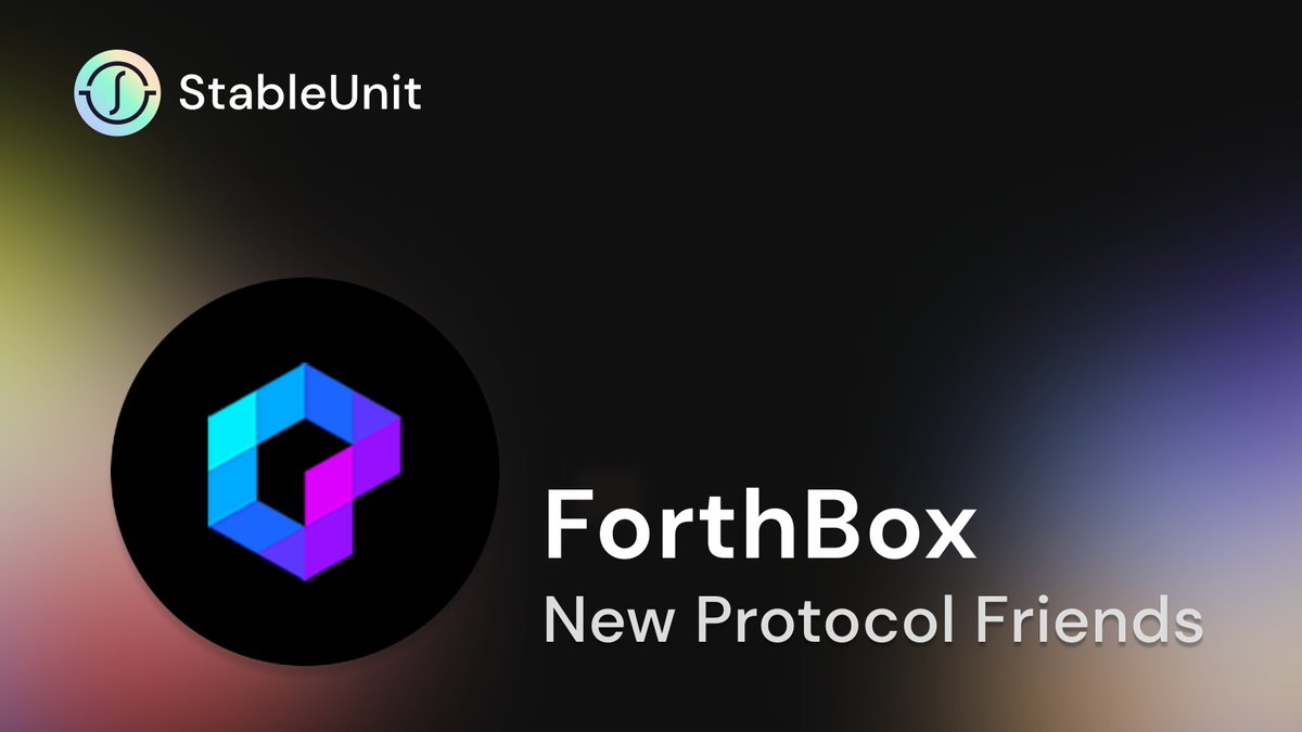 stableunitdao's tweet photo. Adoption comes by breaking barriers and this is what StableUnit is doing.

We should onboard web3 before onboarding the world.
GameFi x DeFi.

For that, we're happy to welcome @ForthBox as our latest protocol friend 🐧🔥 https://t.co/HOa9vuL56v
