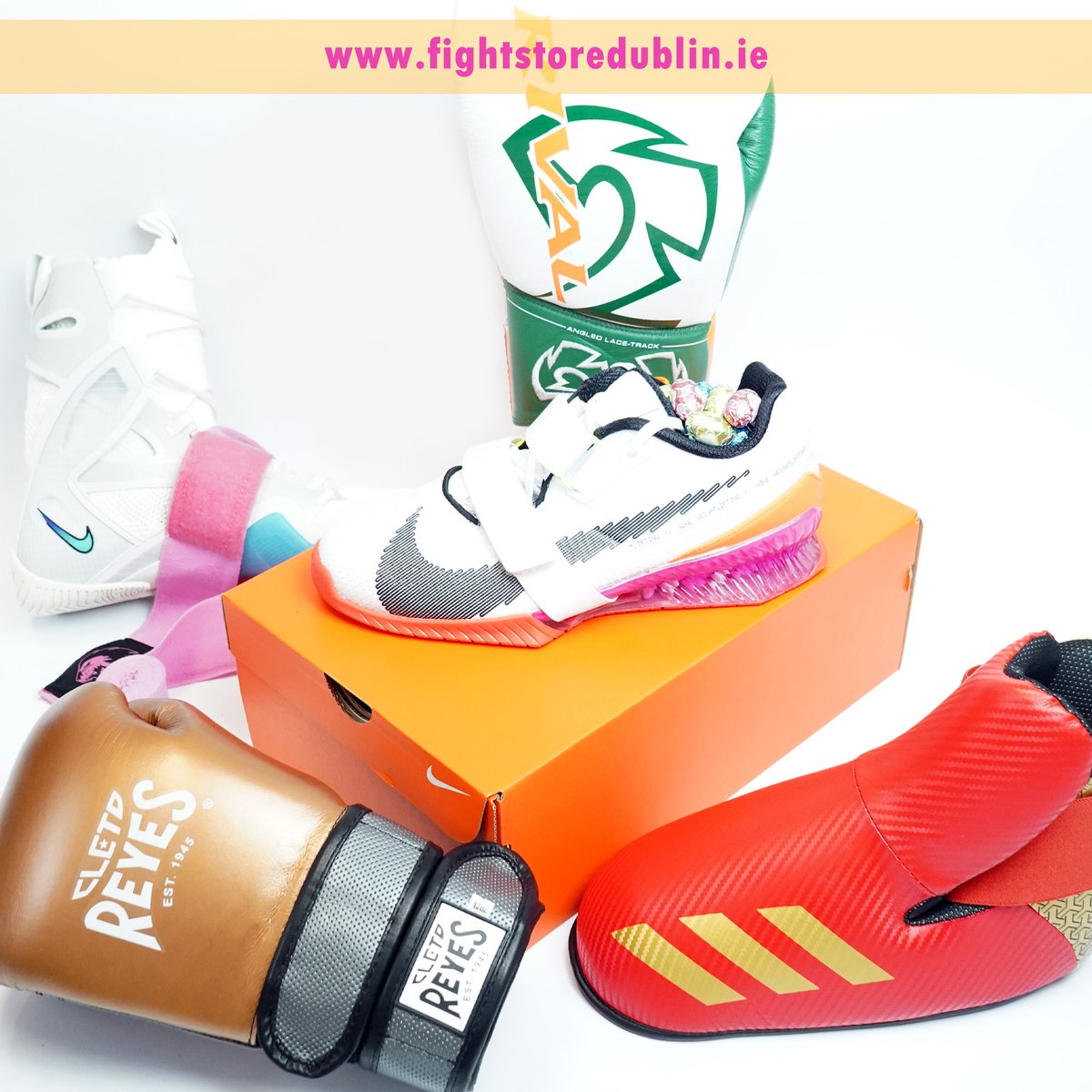 Happy Easter 🐣 from #fightstoreireland 
#thefighterschoice® 
#rivalboxing #nike #nikeweightlifting #Nikeboxing #cletoreyes #hechoenmexico #adidas #adidaskickboxing #boxe #boxeo #boxen #weightlifting #kickboxing 
FightStoreDublin.ie