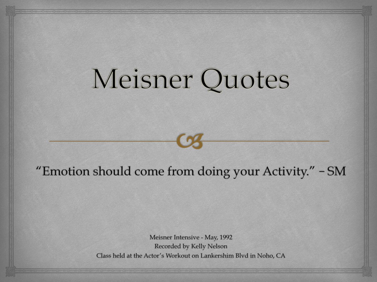 MeisnerActor's tweet photo. #Actor #Meisner #IndependentActivities https://t.co/G0gfflLMIv