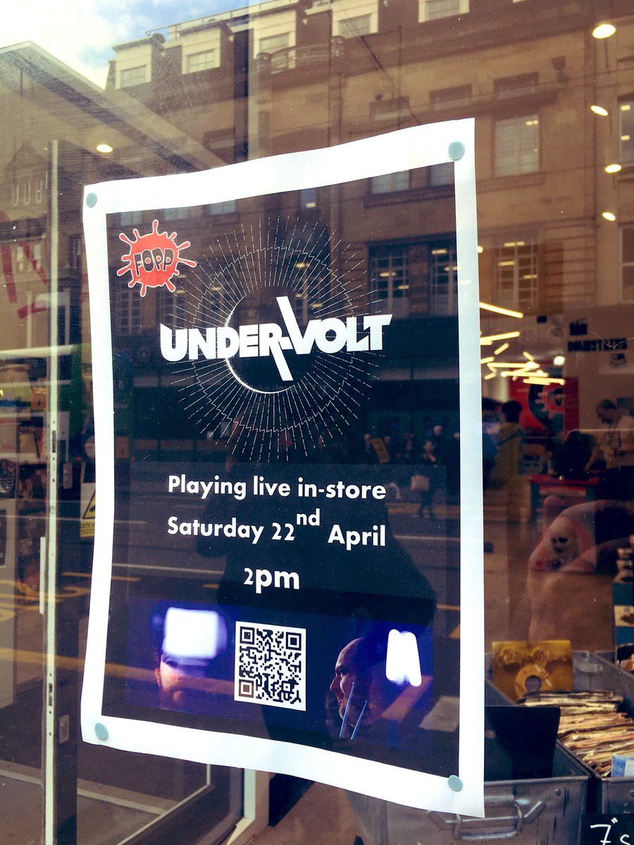 Don’t miss our first in store show!!  <a href="/undervolt_band/">Under-Volt</a> live 22nd April at 2pm!!!  

under-volt.bandcamp.com

#fopp #livemusic