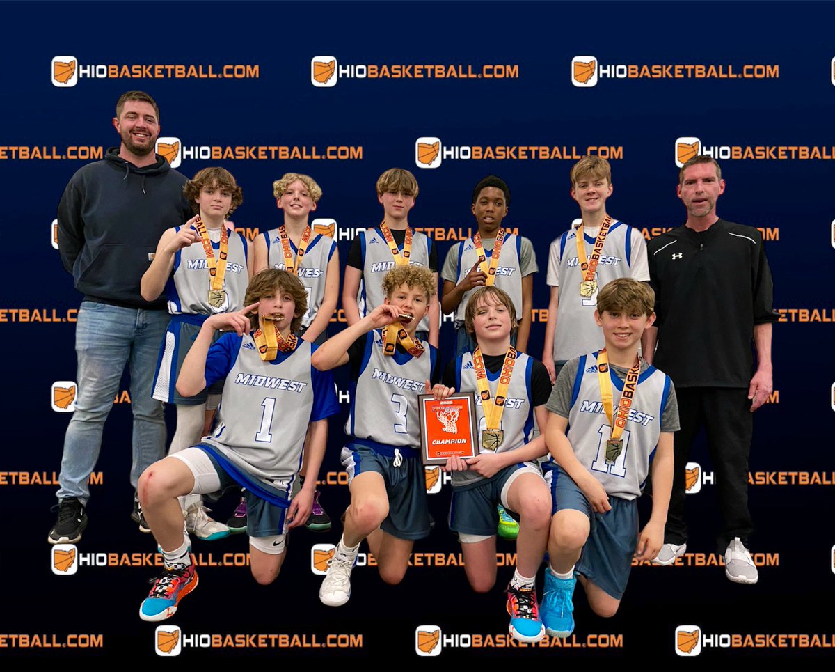 Ohio_Basketball's tweet photo. Congratulations to MBC Cleveland for winning the #OhioBasketballClassic 6th Grade Boys Gold Championship! 🥇 @MidwestBBClub https://t.co/DJwxB0AHu6