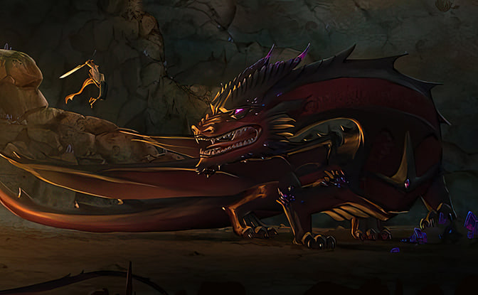 🐉 Deep within the realms of Mysticia lies a fearsome dragon, waiting to incinerate any who dare to approach its lair. Are you ready to face the ultimate challenge and defeat the Dragon of Mysticia?