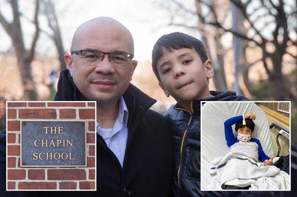 nypost's tweet photo. NYC dad claims Chapin School withheld ID of parent whose dog bit his son https://t.co/E9D28eUw8M https://t.co/BdzVaNbFjX