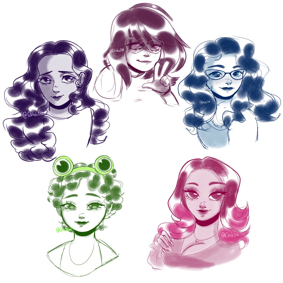Glitch_C4t's tweet photo. For practice i draw some followers from IG (◕દ◕)
#doodle https://t.co/t2bnZROGQ3