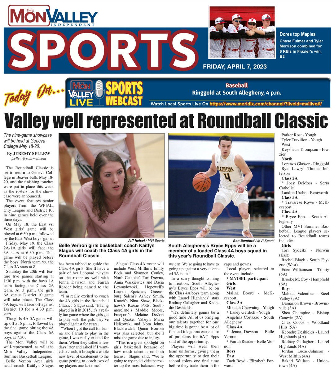 SteelCity_SBL's tweet photo. Congratulations to our very own MVISBL players and coach who will be participating in the 2023 Roundball Classic!!! @EWilliamson_20   @Farrah_Reader   @TSydeski   @LaneyGerdich    @rachelblack25   @dawsonj44   @BrookeMcCoy21 @KaitlynSlagus https://t.co/duoV2leCEH
