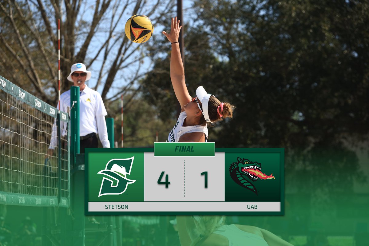 StetsonBeach's tweet photo. Hatters End the Day with a Win over UAB 4-1

#GoHatters https://t.co/jSru0zzQT4