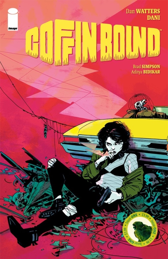 10kBeers's tweet photo. #CoffinBound 1-2
"Happy Ashes"
I don't fully grasp what's happening in this very strange story about a woman being hunted by a hitman/creature, but color me intrigued. Loving the art by Dani. Reminds me of Wes Craig's art on Deadly Class. 
(49-50/500) #my500comicgoal #ImageComics https://t.co/x6qvsr8Mw6