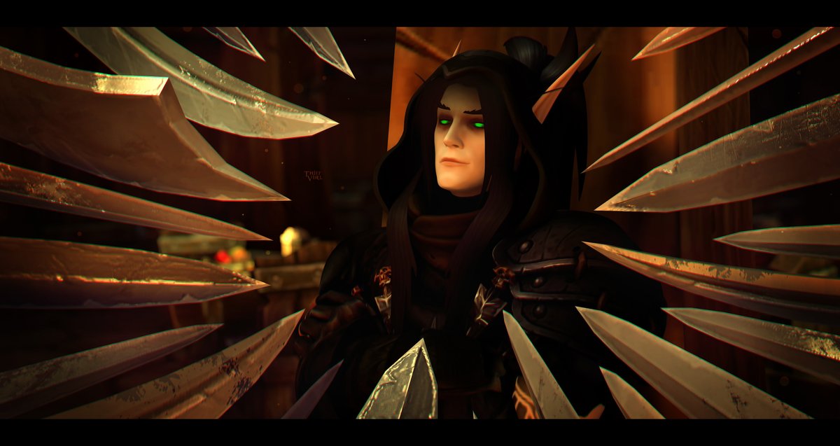 Thief_Virel's tweet photo. "Thief and company" 🗡️
#worldofwarcraft #bloodelf #3dart https://t.co/elhleYVUfP