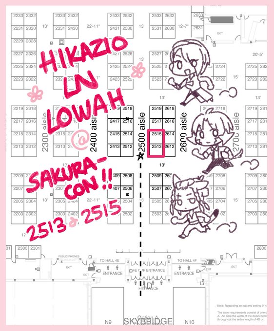 2 hours into day 2 and I finally make one of these lmao 😎 Friends @Hikazio @saiunaura and I are at 🌸sakura con🌸!! We have a massive 2 table spread at 2513 and 2515 if you want to stop by! 