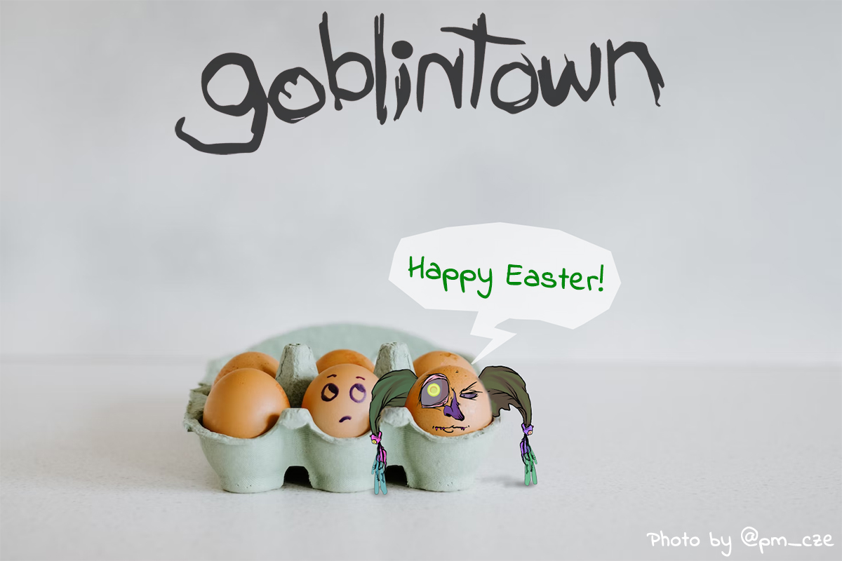 lotrichvault's tweet photo. Gm frens💚🥚🐣
Happy Easter &amp; weekend!
@goblintown 

_ photo by @pm_cze 
#EasterEgg https://t.co/updZgt09Tr