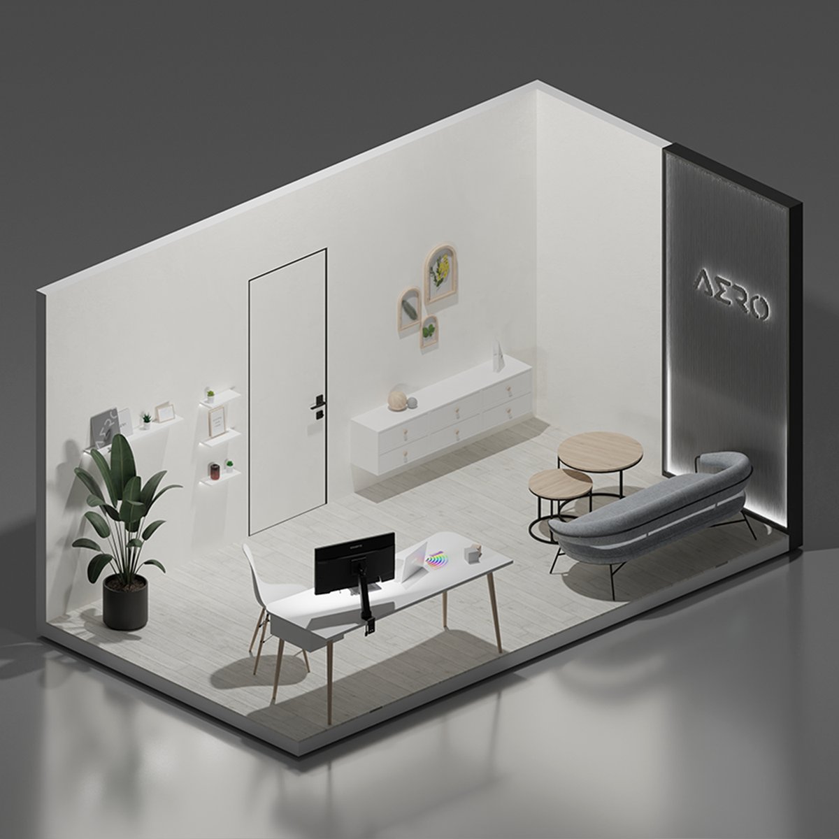 V2 of our AERO-inspired room design for graphic designers. Minimalist and clean. Can you picture yourself working in this space? 🤍

Credit to: <a href="/neodes1gn/">NeoDes1gn</a> 🌟

#EveryColorCounts #GIGABYTE #AERO #AERO16Oled #AERO14Oled #intel13thgen #RTX40 #BringYourAGame #NVIDIAStudio