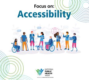 Day 6 #NPHW: Accesibility
<a href="/PHNurse_org/">AssnPubHlthNurses</a> <a href="/NPHW/">National Public Health Week</a> We can close the health equity gap by reducing disparities in health insurance, increasing physical accessibility to care, improving availability of appropriate care, &amp; building more inclusive public health programs &amp; communities.