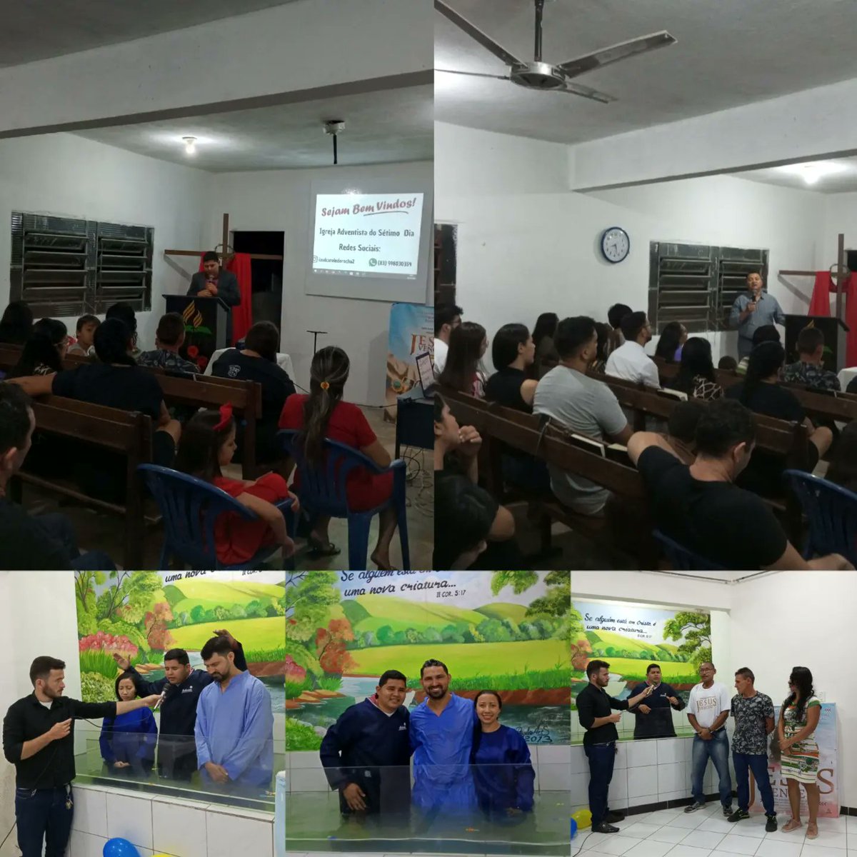 Sábado de muitas bençãos para glória de Deus. Almas preciosas se entregaram a Jesus para terem seus nomes inscritos no livro da vida. E outras estão se preparando para este moment. Jesus venceu!!
#jesusvenceu 
#semanasanta 
#terradeproezas 
#tinindoprasalvar