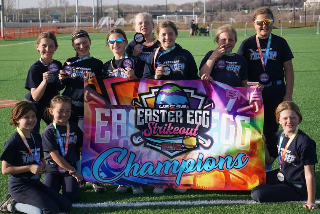Fun Day.  Pitched all 5 pitchers and they all did great. We had some really big hits.  Thunder 10U brought home the Hardware.
We went 2-0-1, yes a Tie.  Ran out of time.  But we had the run differential. I think we would have one in extra innings. We had some good batters up.
